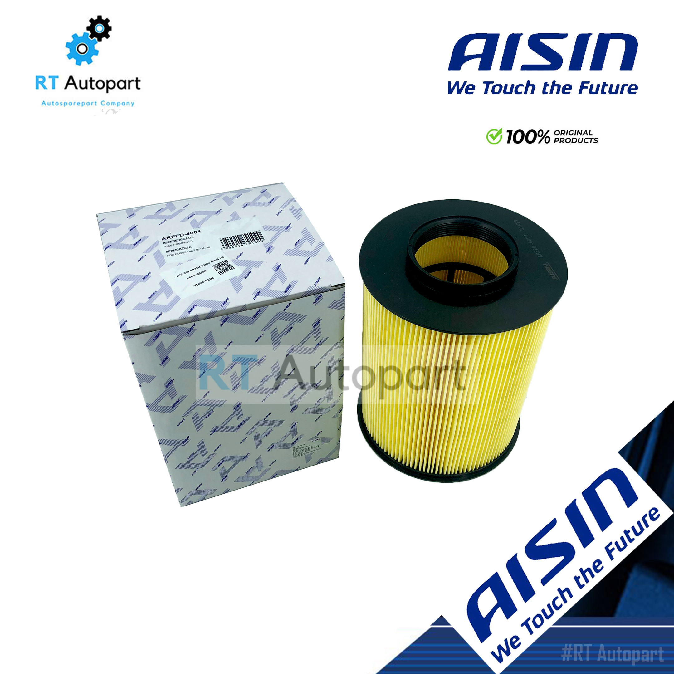 Aisin กรองอากาศ Ford MK2 MK3 Gdi 2.0L ปี12-20 MGDA DW10 / ARFFD-4004 / 7M51-9601