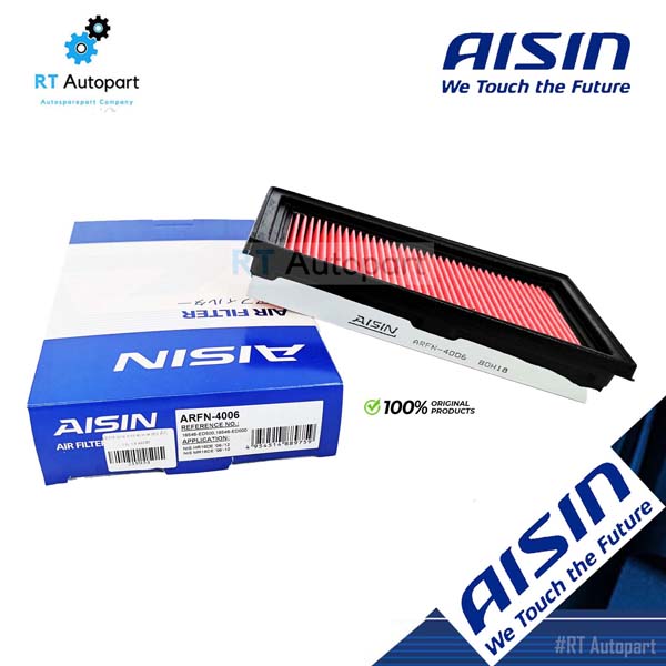 Aisin กรองอากาศ Nissan Tida Tiida 1.6 1.8 HR16DE MR18DE / 16546-ED000 / ARFN-4006