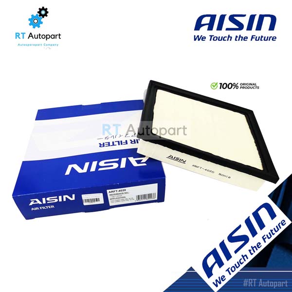 Aisin กรองอากาศ Toyota All new Camry ปี18-21 (ไม่ไฮบริด) เครื่อง 2.0 6AR-FBS 2.5 A25A-FKB AXV70 ASV70 / 17801-25020/ ARFT-4020