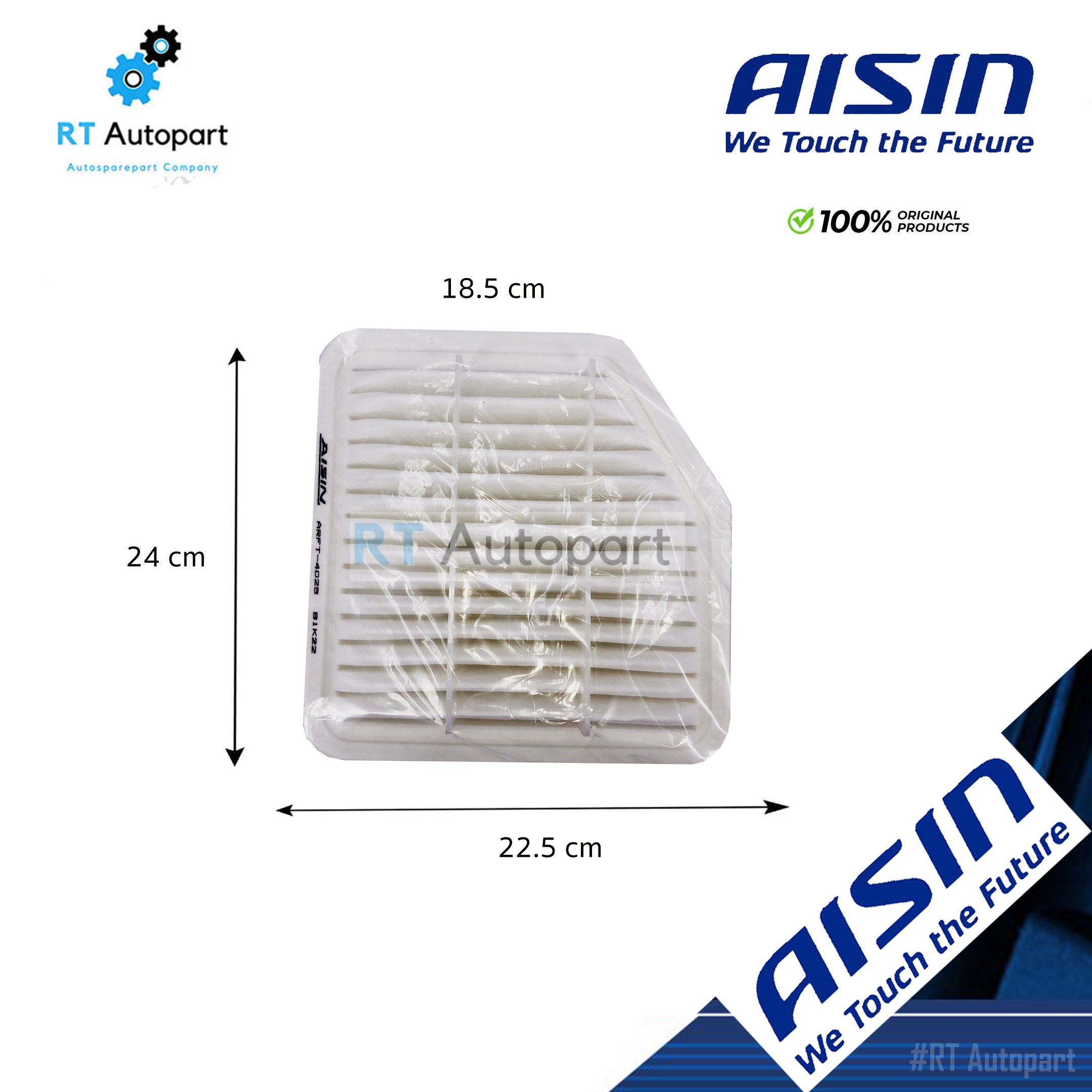 Aisin กรองอากาศ Toyota Alphard 2.5L ปี15-17 2ARFE, 2GRFE / 17801-31170 / ARFT-4025 