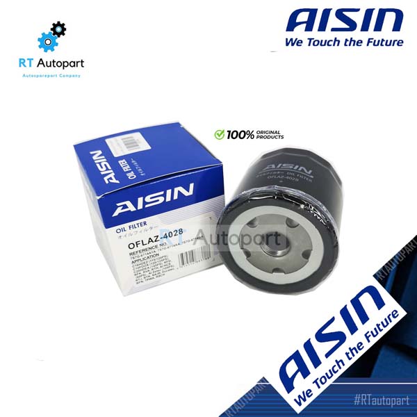 Aisin กรองน้ำมันเครื่อง Ford Fiesta 1.4 1.5 1.6 ปี10-16 Ford Focus 1.6 MK3 ปี12-16 / 7S7G-6714AA / OFLAZ4028