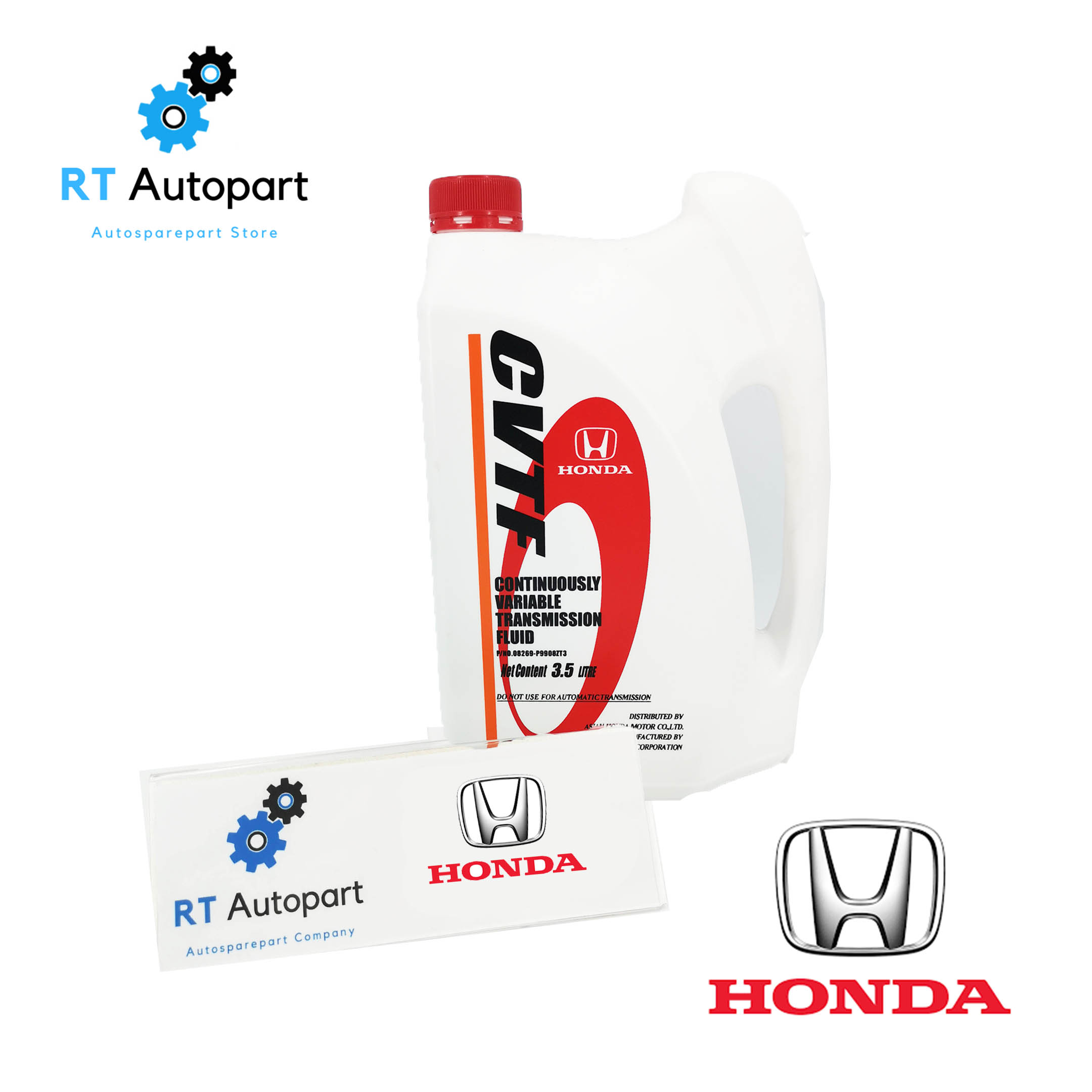 Honda น้ำมันเกียร์ออโต้ (ฮอนด้า) CVT / CVTF แท้ห้าง ขนาด 3.5 ลิตร(1ชิ้น)