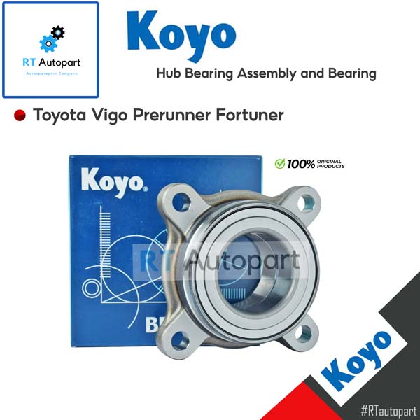 Koyo ลูกปืนล้อหน้า Toyota Vigo Prerunner 4wd Fortuner ปี02-14 ** เฉพาะรุ่น ยกสูง ** / ลูกปืนล้อ วีโก้ / 2DUF054N-2(1ตัว)