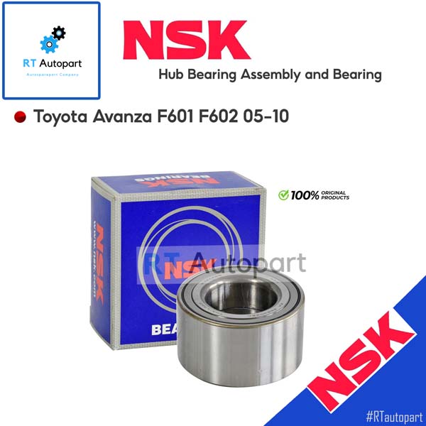 NSK ลูกปืนล้อหน้า Toyota Avanza F601 F602 ปี05-10 / ลูกปืนล้อ อแวนซ่า / 30BWD10(1ตัว)