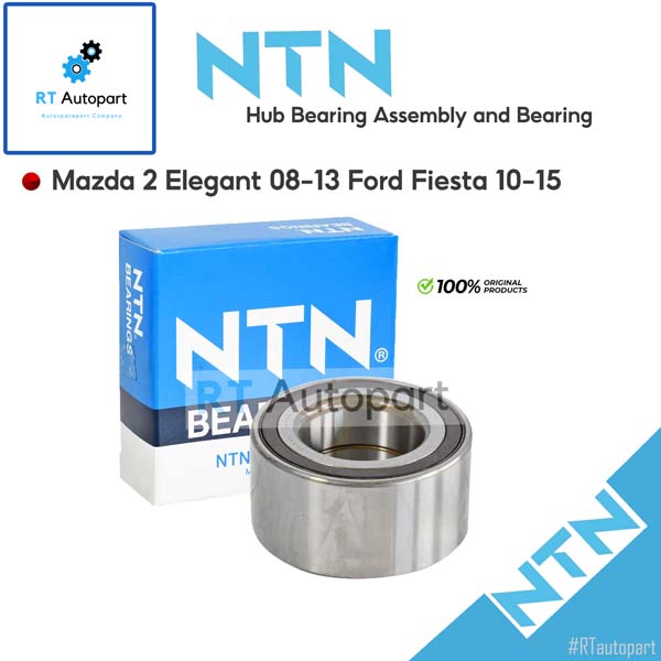 NTN ลูกปืนล้อหน้า Mazda 2 Elegant ปี08-13 Ford Fiesta ปี10-16 Ford Ecosport  / ลูกปืนล้อ Mazda2 เฟียสต้า / AU0847(1ตัว)