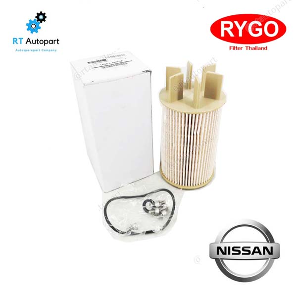 Rygo กรองโซล่า Nissan Navara NP300 ปี14-19 / กรองดีเซล กรองน้ำมันเชื้อเพลิง นาวาร่า / 16403-4KV0A(1ชิ้น)