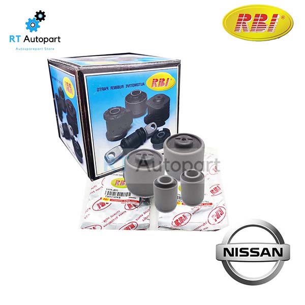 RBI บูชปีกนก Nissan Cefiro A33 / บูทปีกนกล่าง บู๊ชปีกนก บูทปีกนก บูธปีกนก เซฟิโร่ / 54570-2Y411 / 54560-2Y020(2ตัว บูชใหญ่)