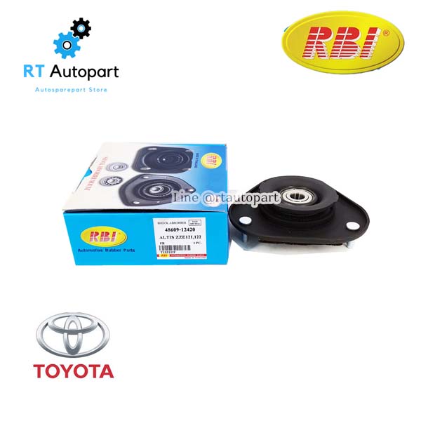 RBI เบ้าโช้คหน้า Toyota Altis Gen1 ZZE121 ปี03-07  / เบ้าโช๊คอัพหน้า Altis เบ้าโช้คอัพหน้า Altis / 48609-12420(1ตัว)