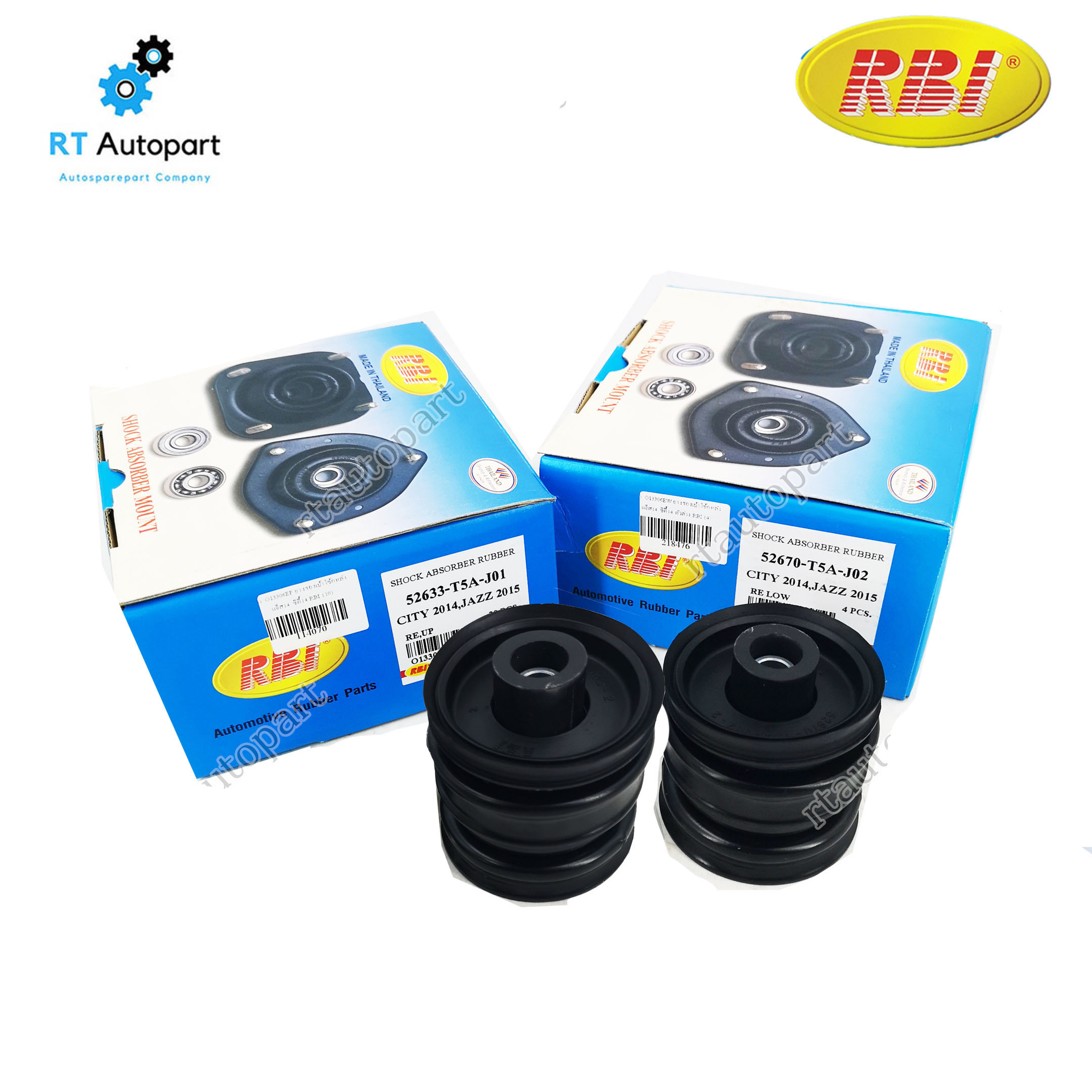 RBI ยางรองโช้คหลัง Honda City Jazz ปี14-18 ตัวล่าง / ยางรองโช๊คหลัง City Jazz / 52607-T5A-J02(ยางรองตัวล่าง1ตัว)
