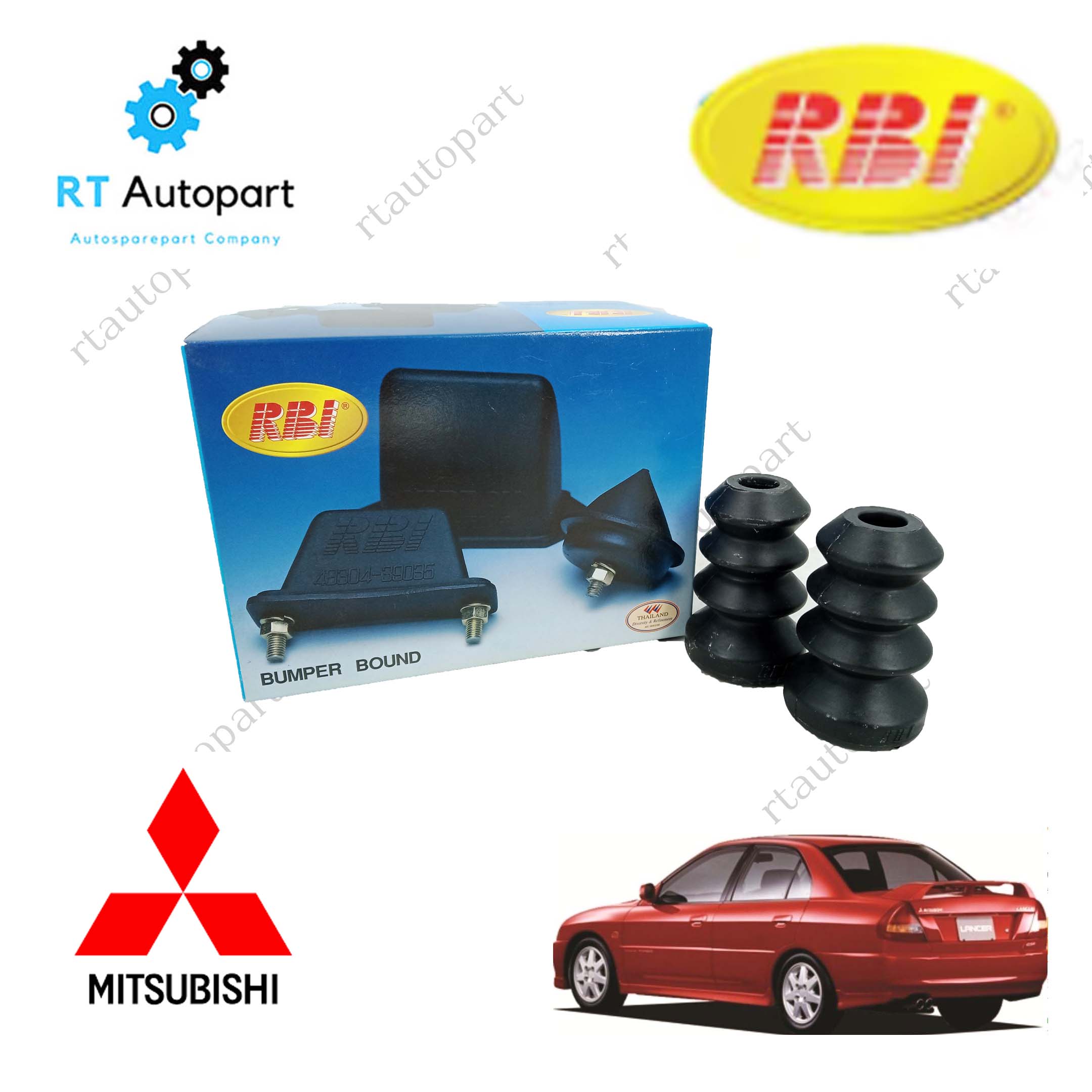 RBI กันกระแทกโช้คหลัง Mitsubishi Ecar CB 1ตัว /กันกระแทกโช้คหลัง อีคาร์