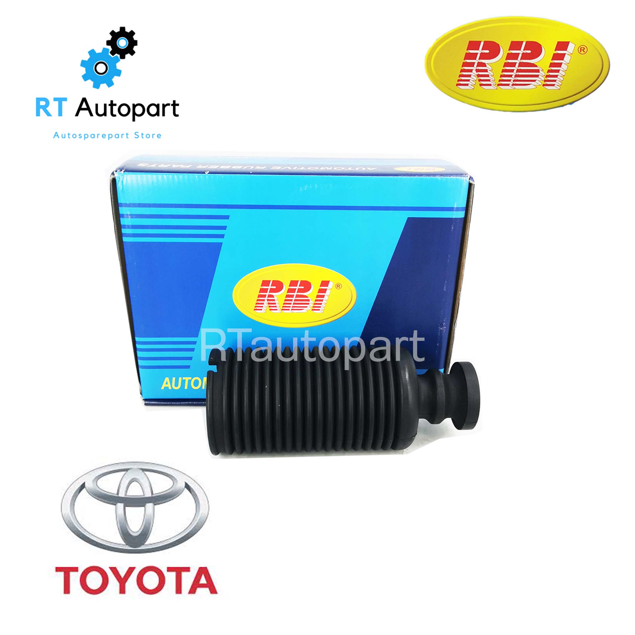 RBI กันกระแทกโช้คหน้า Toyota AE101 AE111/ กันกระแทกโช๊คหน้า กันฝุ่นโช๊คอัพหน้า AE AE101 สามห่วง ไฮทอล์ค / 48331