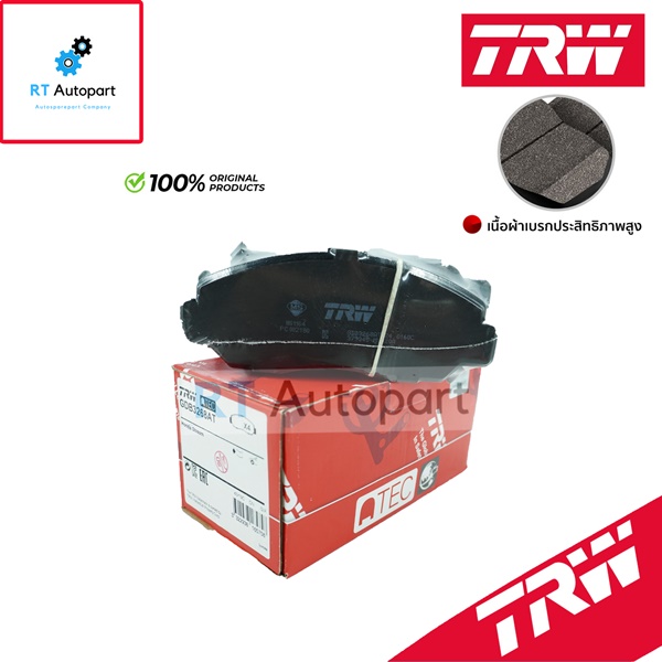 TRW ผ้าดิสเบรกหน้า Honda Accord G7 ปี03-07 เกรด ATEC / ผ้าเบรก ผ้าเบรค / GDB3268AT