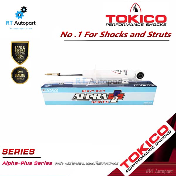 Tokico โช้คอัพหน้า Mitsubishi Triton plus ยกสูง ปี08-14 แกนใหญ่ ALPHAPLUS / โช๊คหน้า ไทตัน / APP35100 (1คู่)