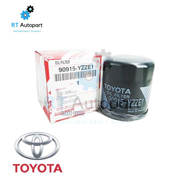 Toyota กรองน้ำมันเครื่อง Toyota AE Soluna Yaris Vios ปี03-13 Altis Sienta Avanza ลูกเหล็ก แท้ Toyota  / 90915-YZZE1(1ลูก)