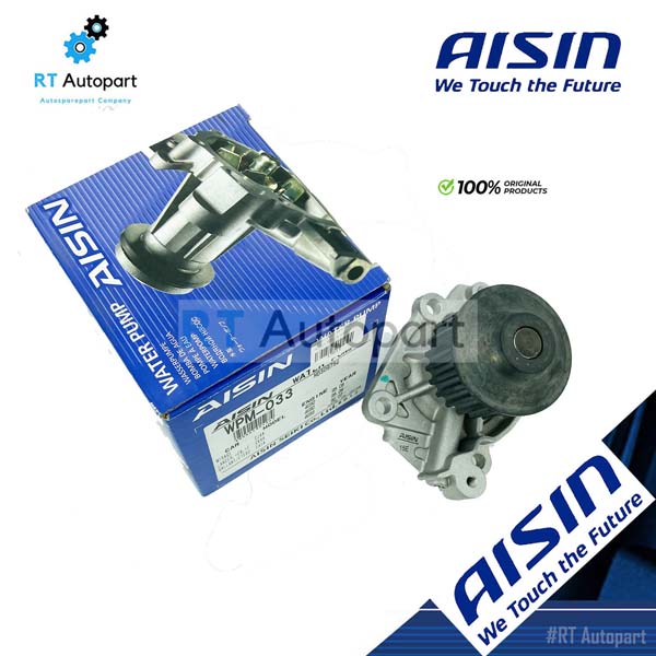 Aisin ปั้มน้ำ Mitsubishi Lancer Ecar CK4 CK5 Cedia 4G93 เครื่อง 1.8 / MD346790 / WPM033V