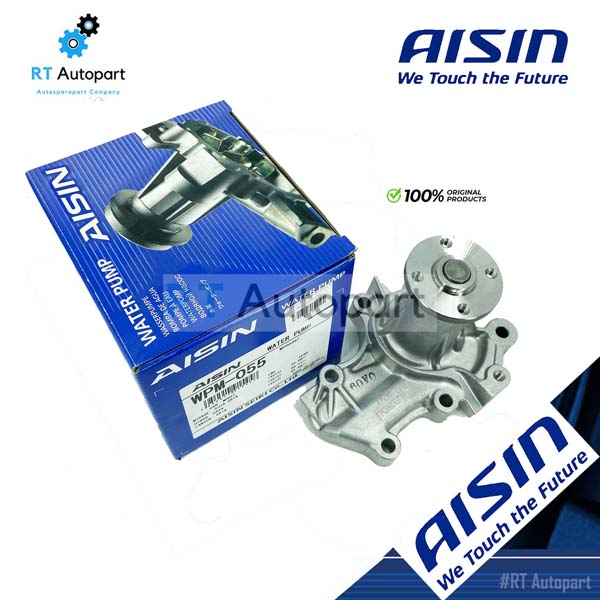 Aisin ปั้มน้ำ Mitsubishi Lancer Ecar CK2 Cedia 4G18 เครื่อง 1.6 / ปั้มน้ำรถยนตร์ MD323372 / WPM055VAT