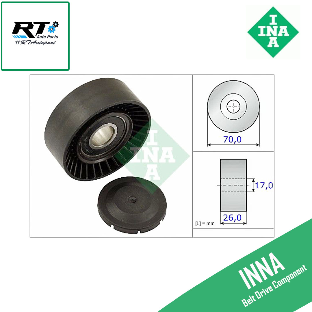 INNA ลูกลอกสายพานแอร์ Toyota Altis ZZE121 ปี01-07 ZZE141 ปี08-10 *เฉพาะ 3ZZ 1ZZ* | ลูกลอก 531 0891 10
